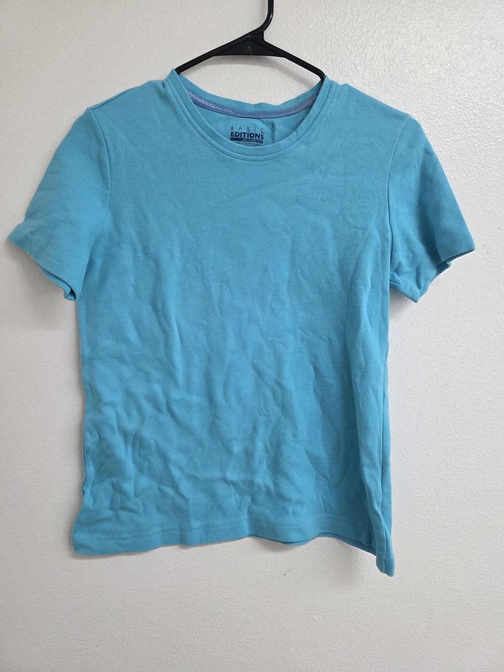 Basic Editions Kids Short Sleeve Tee - Bright Aqua (0652)